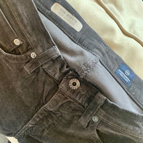 AG Grey Courdory Straight Leg Stevie Jeans - Picture 4 of 5